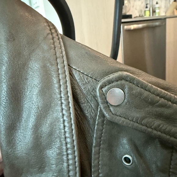 Mango Women's  Leather Jacket - Picture 13 of 13